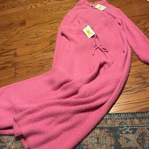 Pink fuzzy Gianni binni matching set